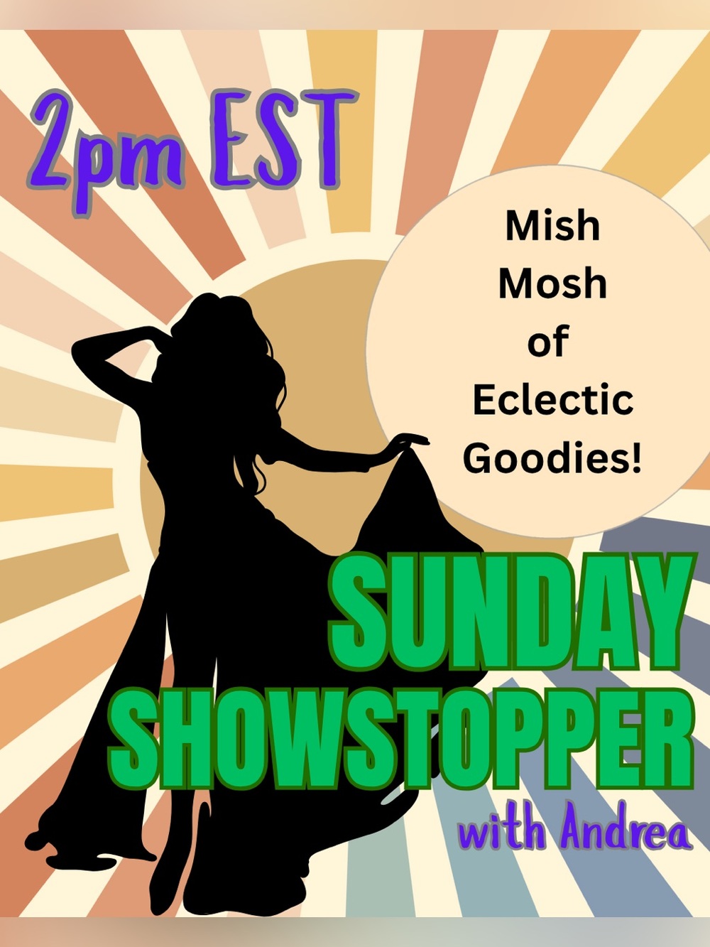 Sunday Showstopper Live Solo Show Listing